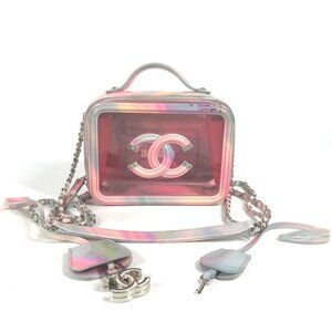 CHANEL Filigree Vanity Bag Crossbody CC CC Mark 2WAY Bag Shoulder Bag